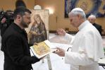 El papa recibió a Zelenski, presidente de la Ucrania martirizada