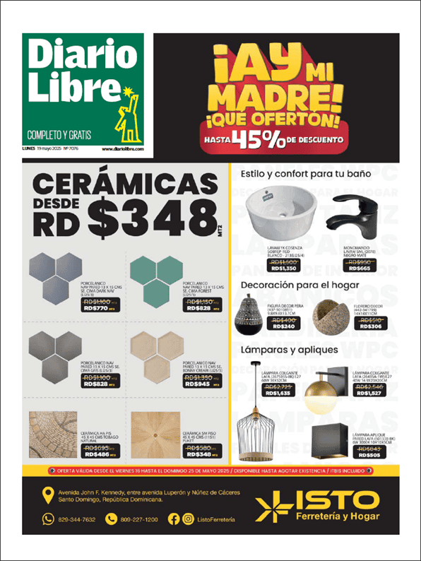 Portada de Diario Libre Impreso