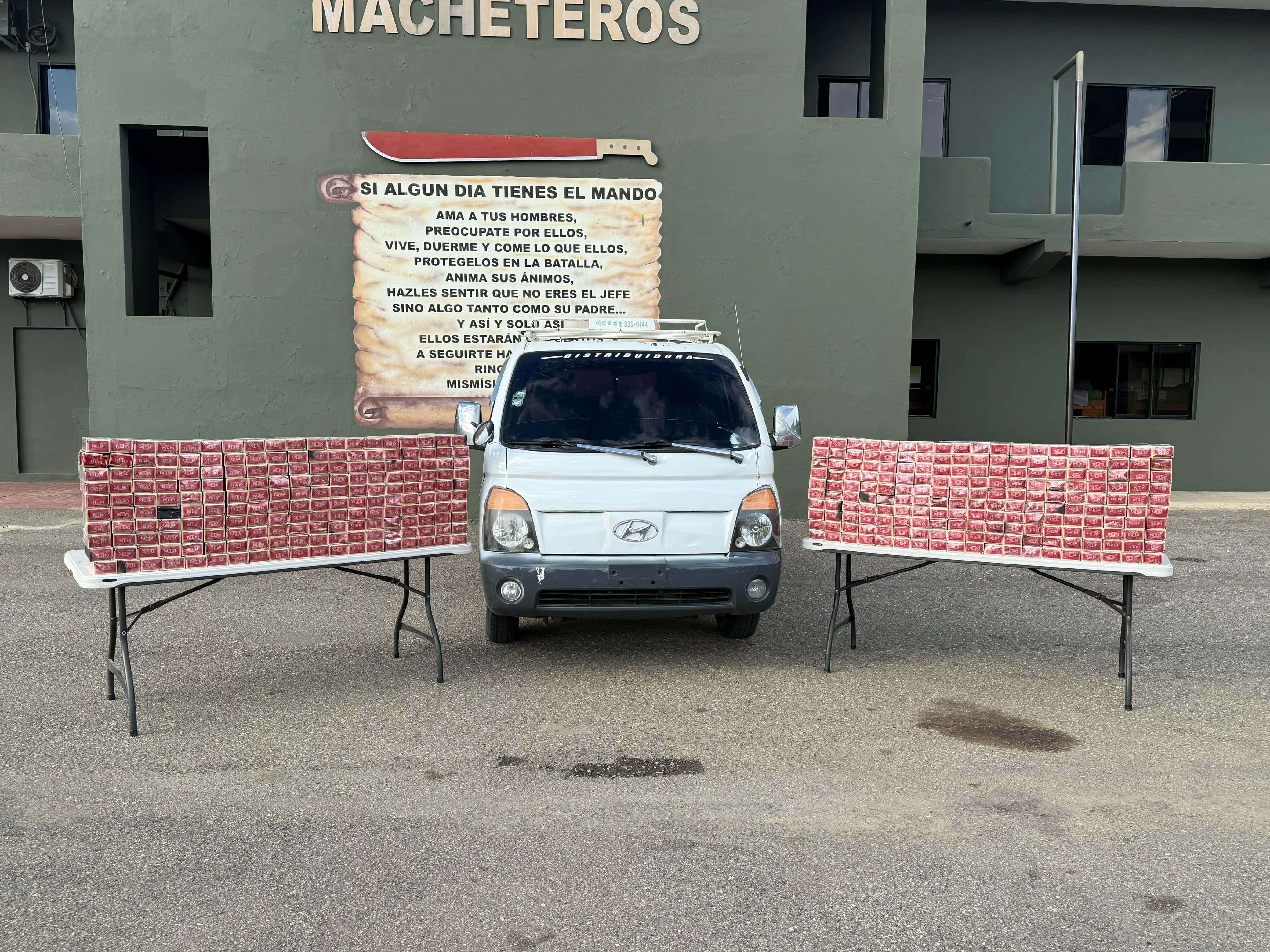 La mercancía incautada.