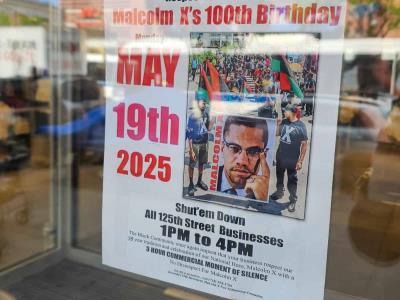 Tiendas de Harlem cierran sus puertas por cumpleaños de Malcolm X