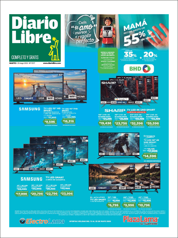 Portada de Diario Libre Impreso