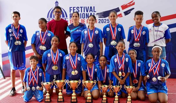 Santiago Noreste conquista Festival Escolar Regional de Tenis de Mesa organizado por el INEFI