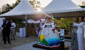 Exponen la obra menina "Quisqueya La Bella" en el Mirador Sur