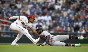 Novato Crews conecta jonrón decisivo antes de salir del juego; Nacionales se imponen 5-3 a Bravos