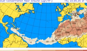 Regresa el polvo del Sahara a República Dominicana y aumenta la sensación calurosa este miércoles