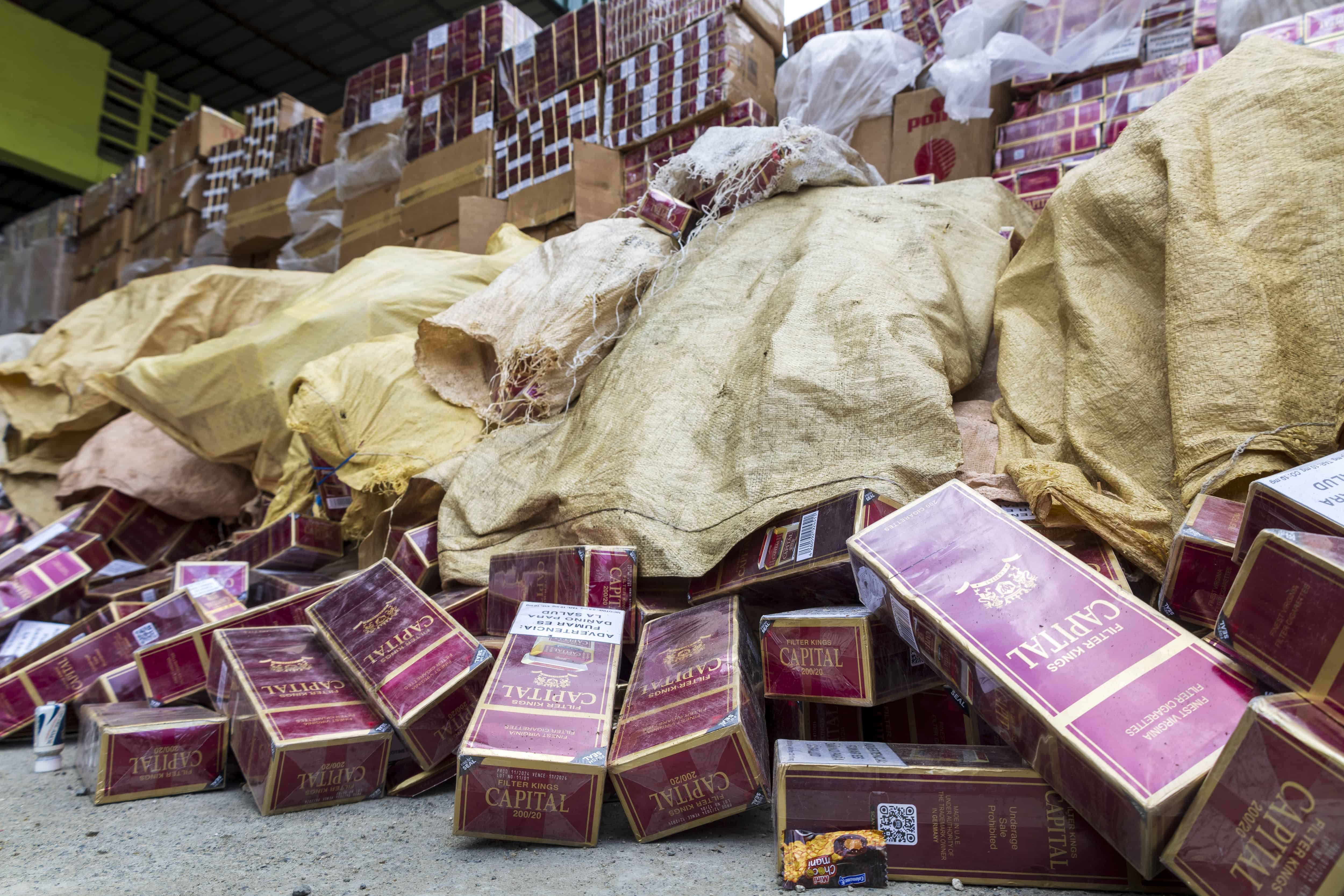 Los cigarrillos de la marca Capital son de los más contrabandeados. 