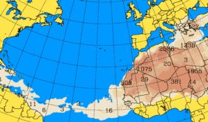 Ambiente caluroso y de escasas lluvias en RD por polvo del Sahara y sistema anticiclónico
