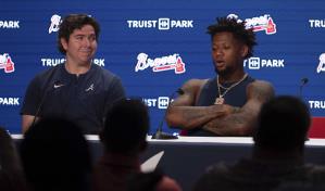 Ronald Acuña Jr. regresará hoy con los Bravos tras lesión en la rodilla izquierda
