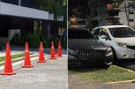 Clase alta, ley baja: conos, letreros y carros sobre aceras en sectores de lujo