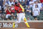 Ronald Acuña Jr. conecta largo jonrón en al 1er lanzamiento en su regreso a los Bravos Ronald Acuña Jr. conecta largo jonrón en al 1er lanzamiento en su regreso a los Bravos
