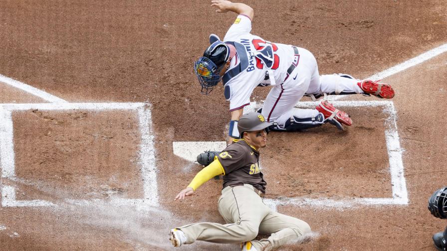 Machado la sacó y Cronenworth decide para Padres ante Bravos