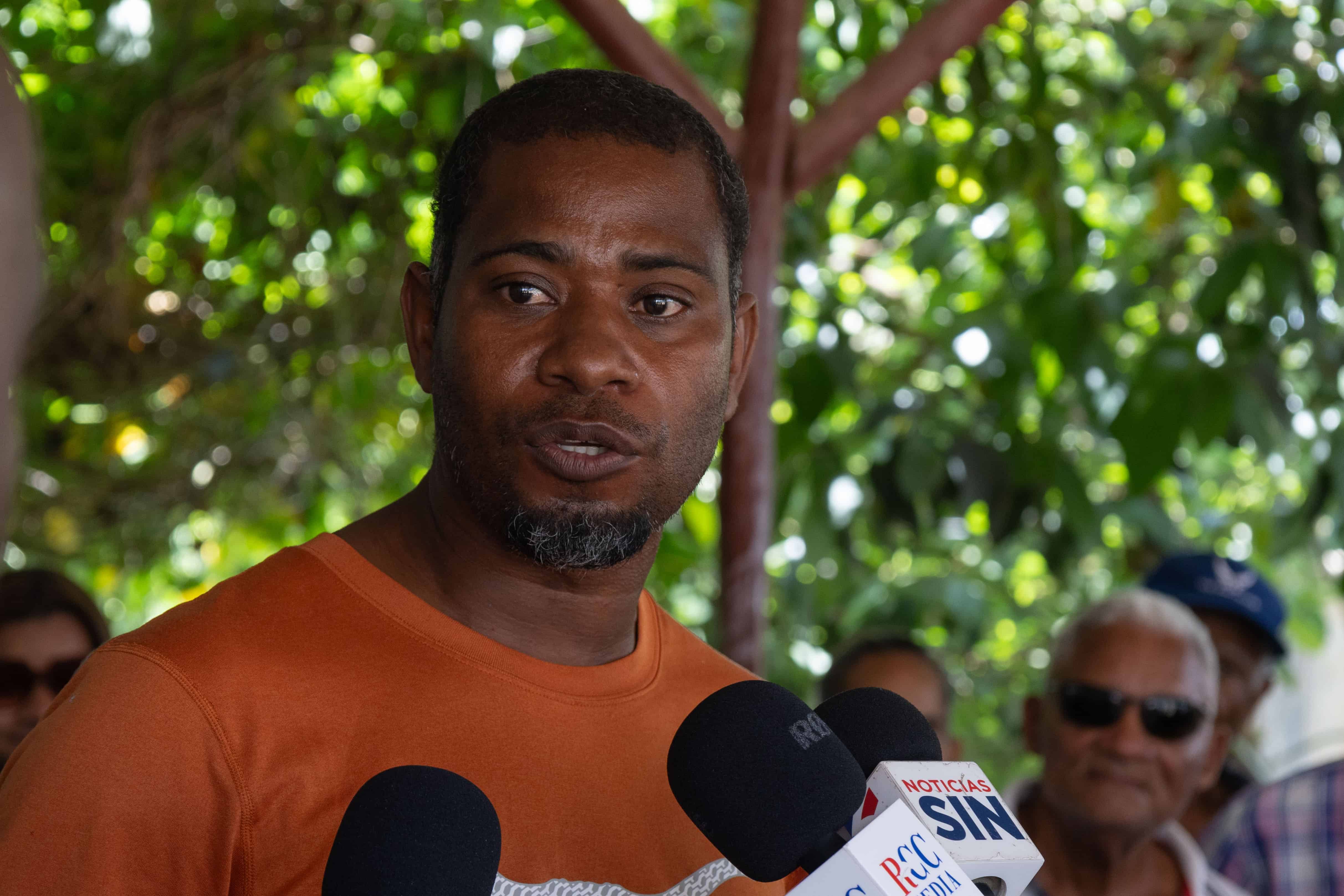 Richard Bidó, dirigente de la junta de vecinos.