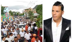 Entre llantos, aplausos y merengue, despiden al cantante Franklin The Boss en su natal Guayabal