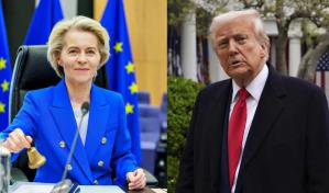 Trump dice tras conversar con von der Leyen que todo el mundo quiere negociar con EE. UU.