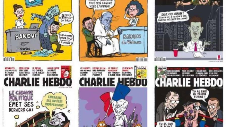 Charlie Hebdo presenta una denuncia por falsas portadas adjudicadas a la propaganda pro-rusa Charlie Hebdo presenta una denuncia por falsas portadas adjudicadas a la propaganda pro-rusa