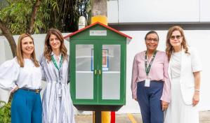 Alumnos del Saint Michael’s School inauguran primera “Little Free Library” escolar de RD