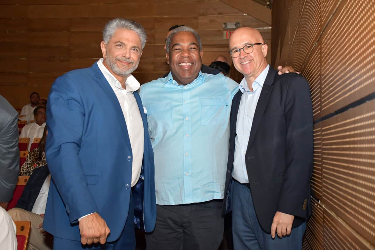 Jesús Yunén, Tony Peña Guaba y Francisco Domínguez Brito.