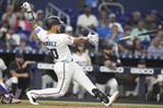 Ramírez conecta jonrón y remolca 4 carreras para que Marlins se impongan a Padres