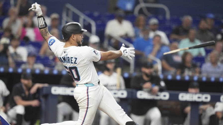 Ramírez conecta jonrón y remolca 4 carreras para que Marlins se impongan a Padres