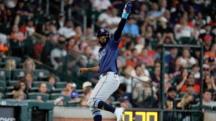 VIDEO | Jeremy Peña y Junior Caminero jonronean dos veces en paliza de Rays a los Astros