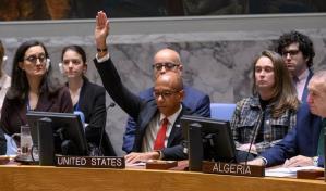 Indignación tras veto de EE. UU. en la ONU a resolución a favor del alto el fuego en Gaza