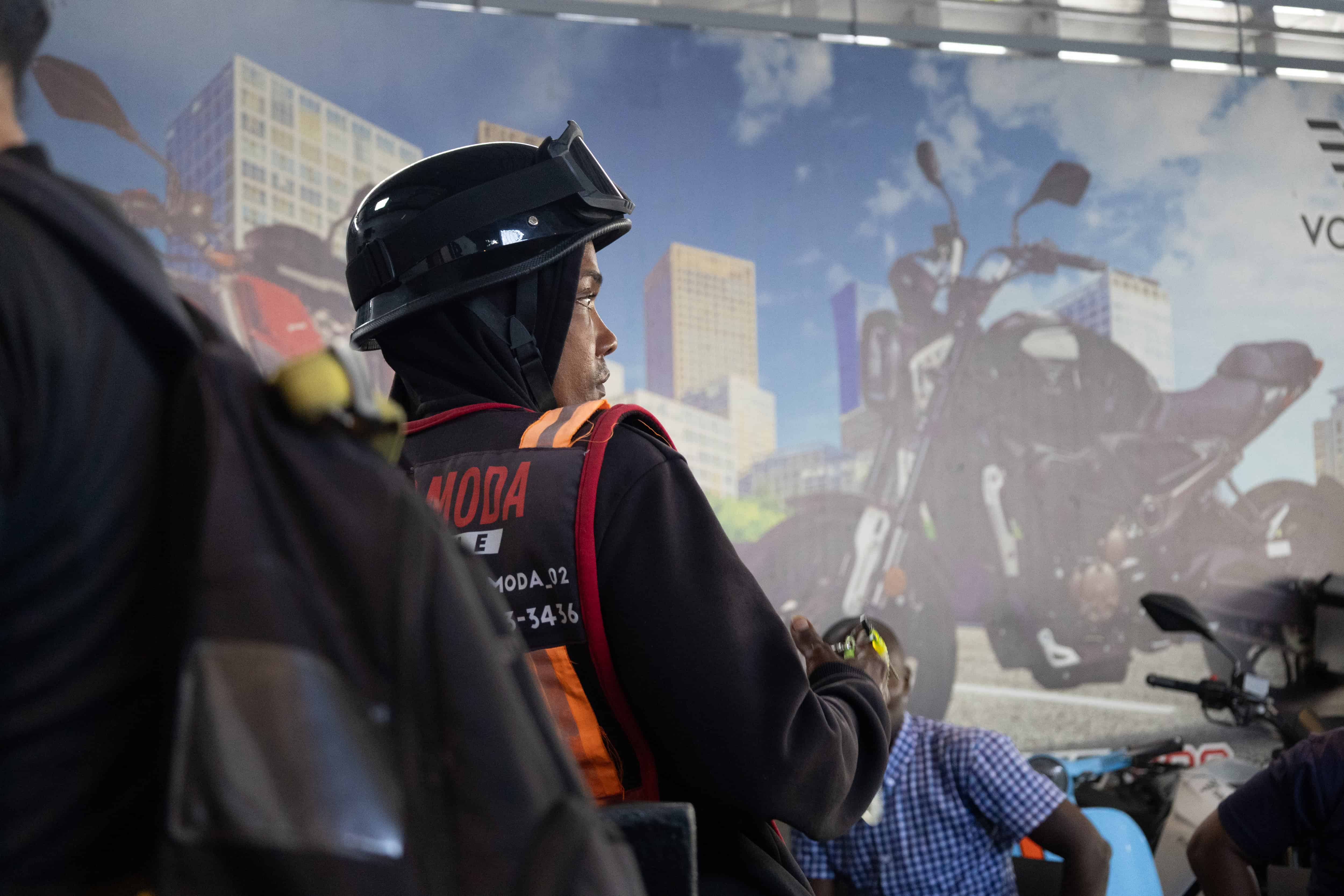 Un modelo de casco.