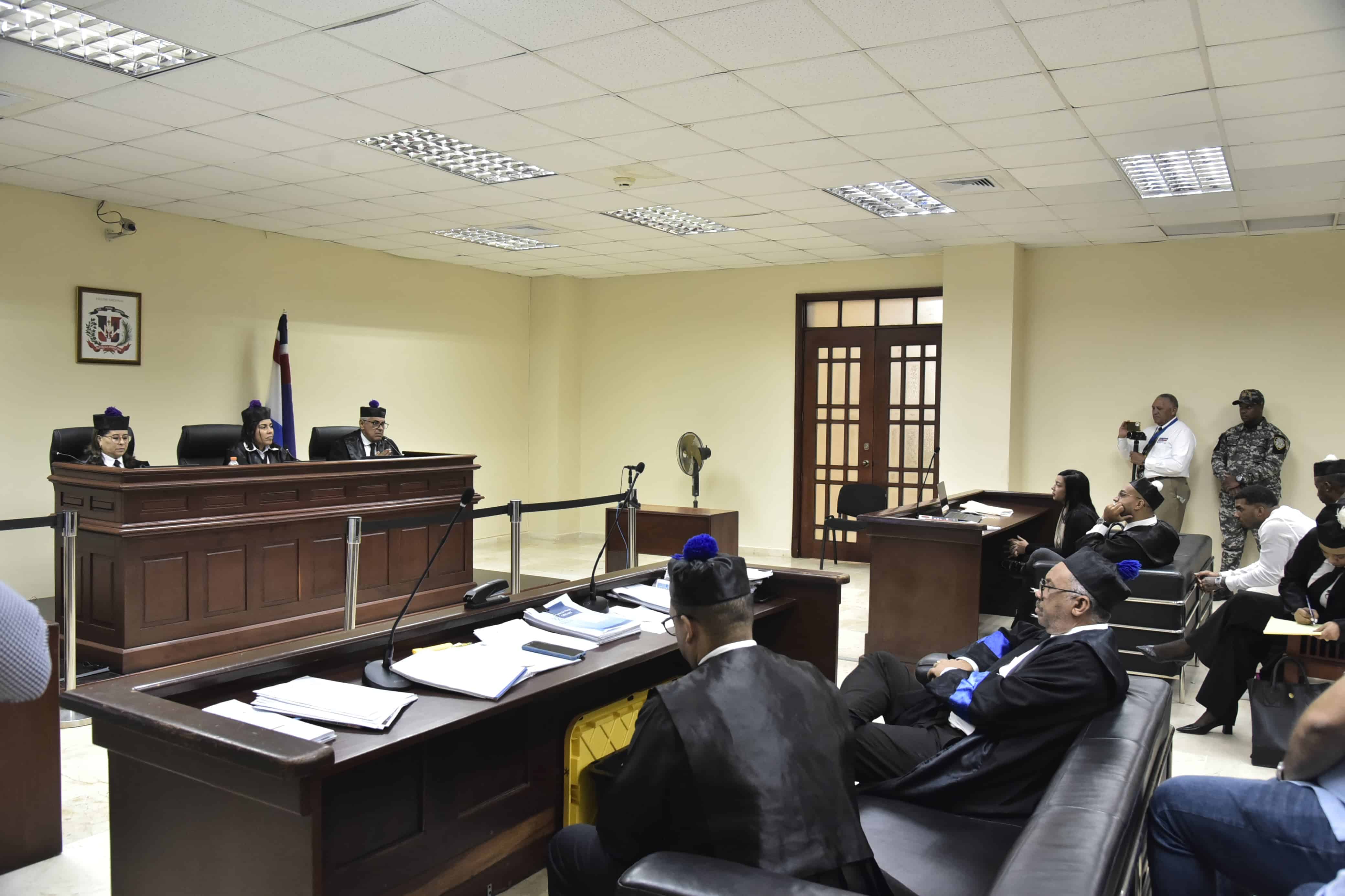 Vista de la audiencia de este viernes en el juicio que se le sigue a Wander Franco.