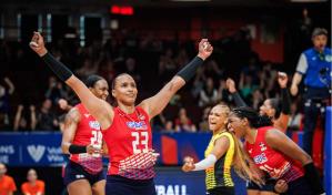 Las Reinas del Caribe se imponen a Países Bajos tras un disputado quinto set y se ponen con 2-1