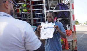 Migración dice que detuvo a 1,801 indocumentados y deportó a 1,102 a su país de origen