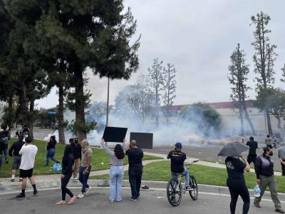 Publican lista con 11 detenidos de diversos países en protestas de LA