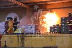 Utilizan un dron para sofocar el incendio que afecta al Merca Santo Domingo Utilizan un dron para sofocar el incendio que afecta al Merca Santo Domingo