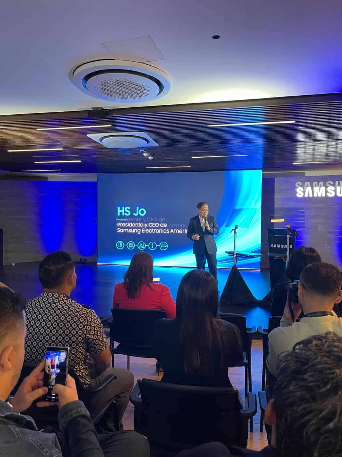 HS Jo, presidente y CEO de Samsung Electronics Latinoamérica, en la apertura del Digital Appliances Tech Seminar 2025.