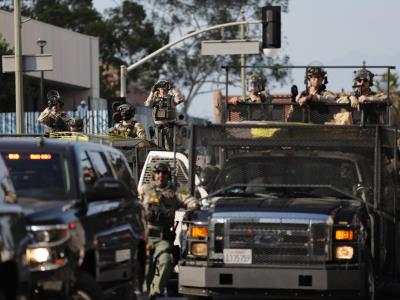 Tropas de Guardia Nacional California desplegadas en Los Ángeles