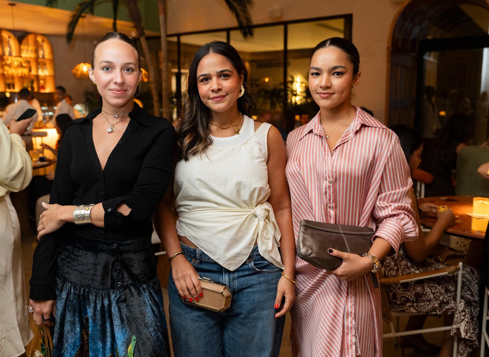 Nicole Cochón, María Espaillat e Isabel Portorreal.