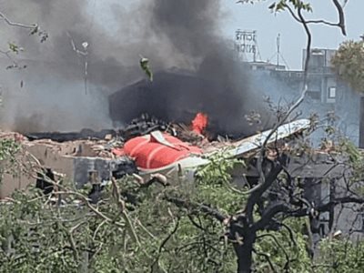Accidente aéreo en la India con 240 personas a bordo
