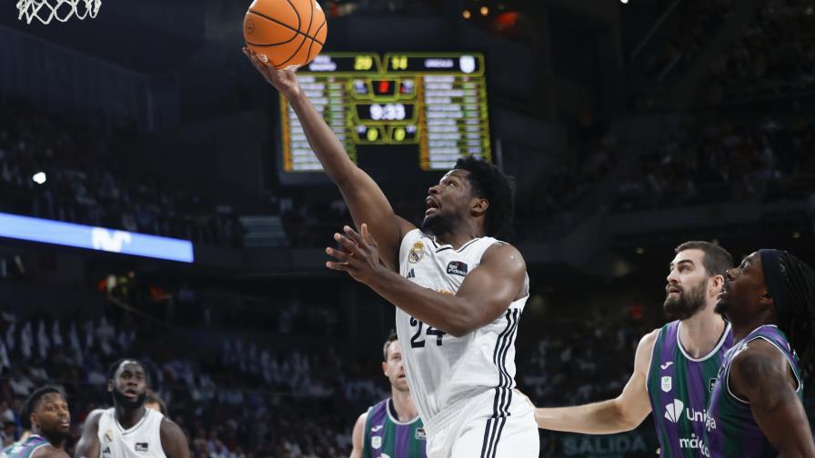 Andrés Féliz anota 11 y 10 minutos de frenesí perimetral del Real Madrid funden al Unicaja Andrés Féliz anota 11 y 10 minutos de frenesí perimetral del Real Madrid funden al Unicaja