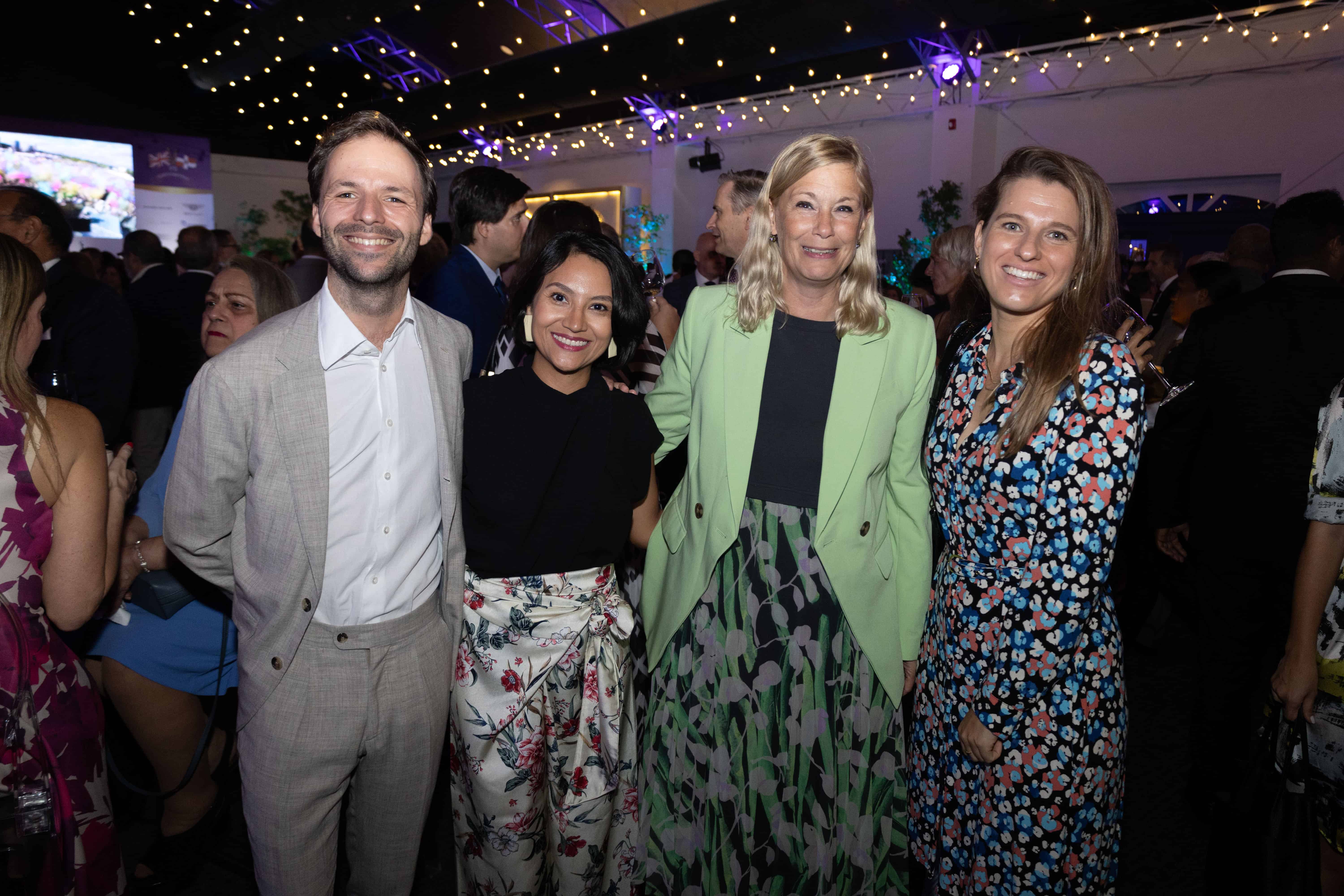Jelle Wolbrink, Carolina Gutierrez, Katrin Werdermann de Rodríguez y Anouk Truin.
