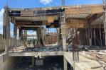 Se desploma parte del techo de una obra en construcción en Santiago 