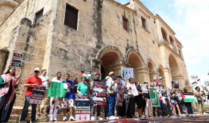 Dominicanos se unen para exigir respeto a los derechos humanos en Gaza Dominicanos se unen para exigir respeto a los derechos humanos en Gaza