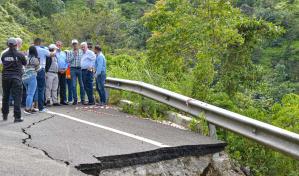 Realizan estudios estructurales para intervenir carretera Casabito- Constanza por derrumbes
