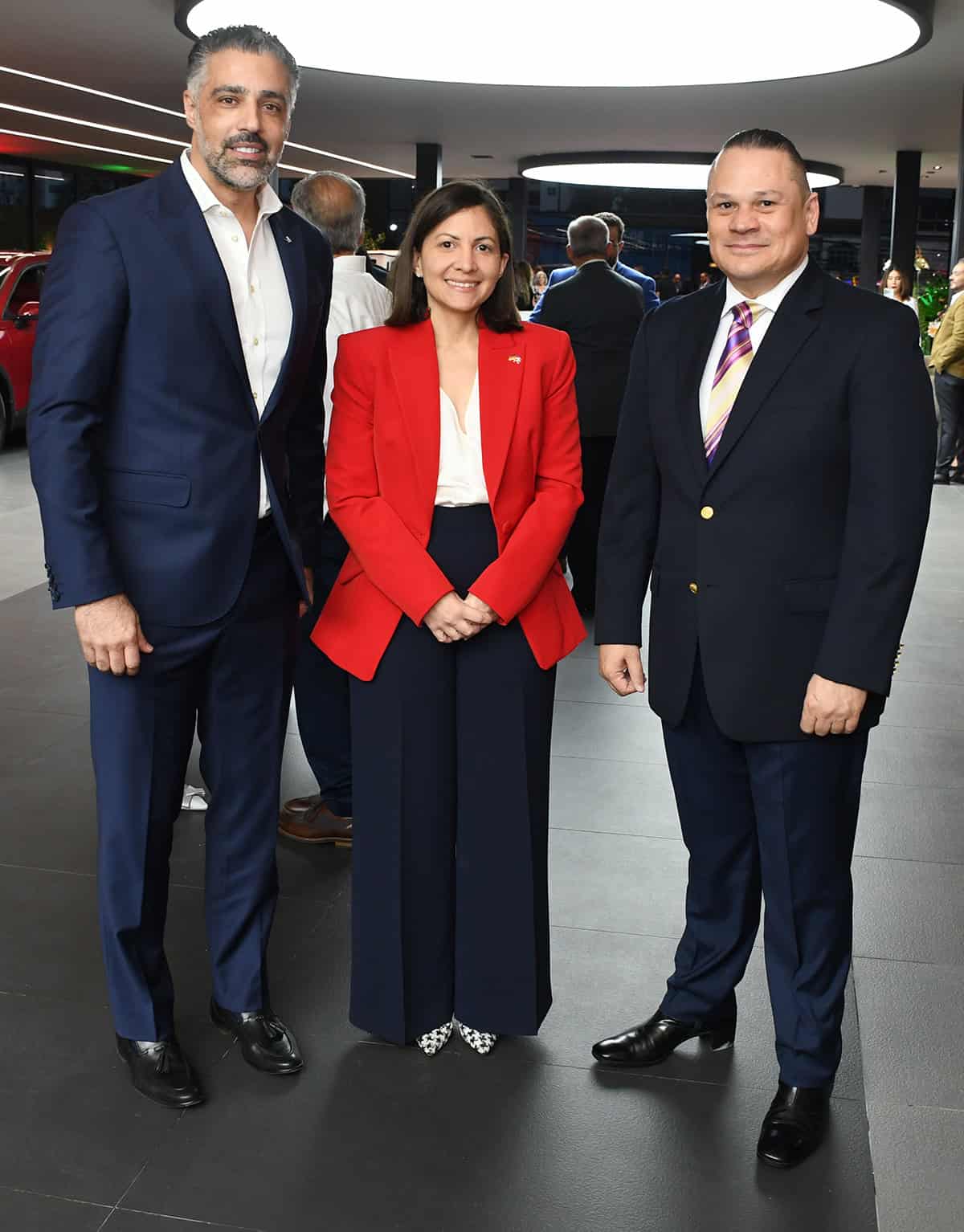 Alexander Gutiérrez, Carla Frías y Víctor Carvajal.