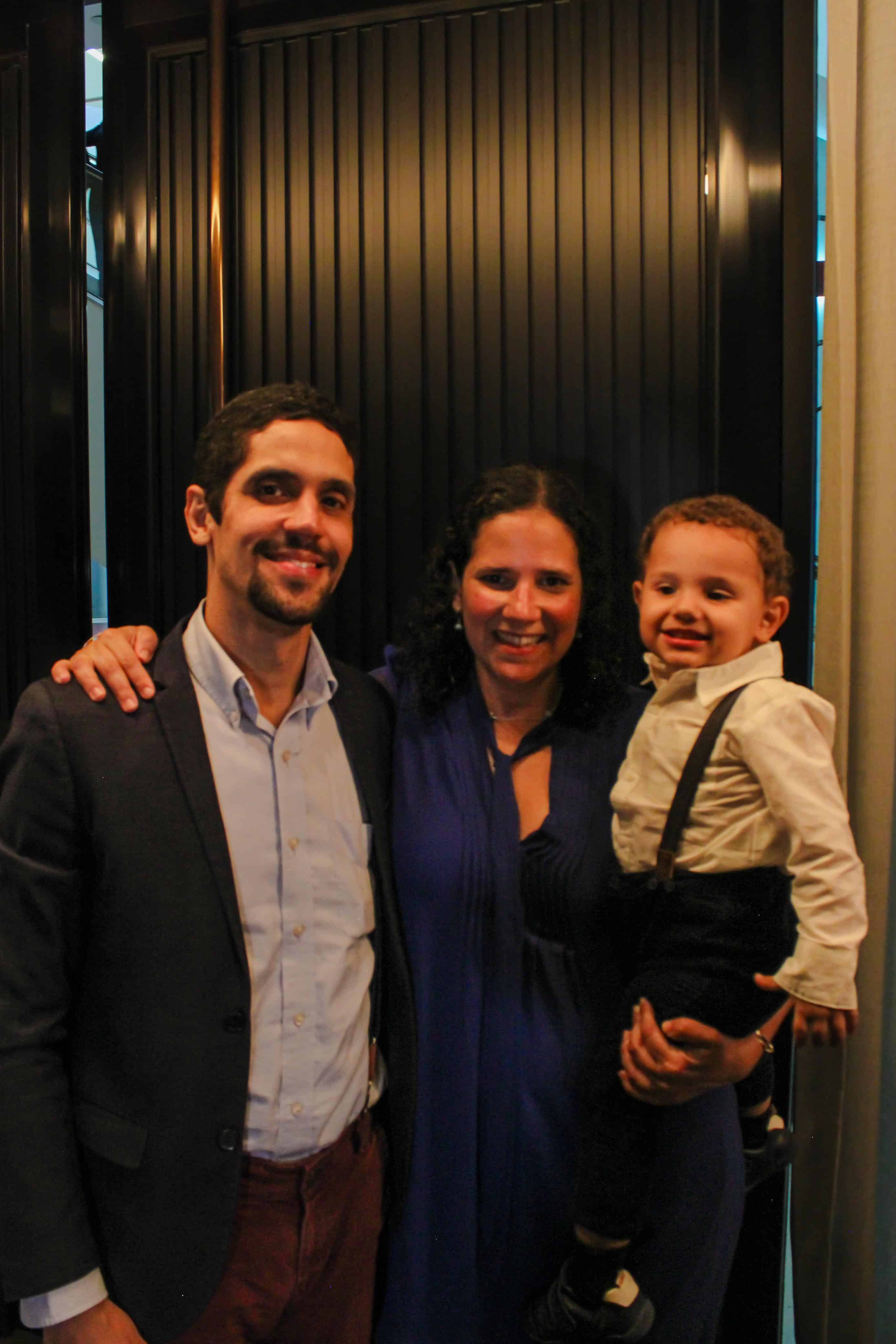 Anselmo Muñiz, Amelia del Mar Hernández y Otto Muñiz.