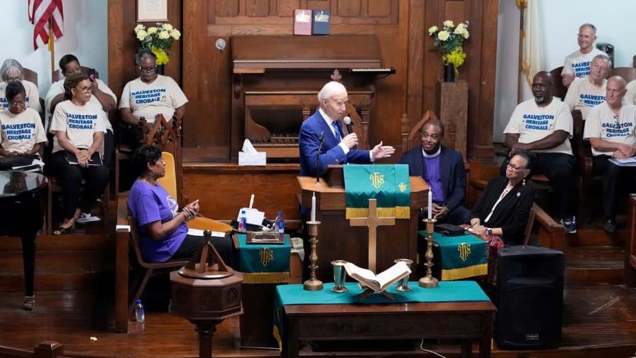 Biden asiste a servicio en histórica iglesia afroamericana de Texas durante el Juneteenth Biden asiste a servicio en histórica iglesia afroamericana de Texas durante el Juneteenth