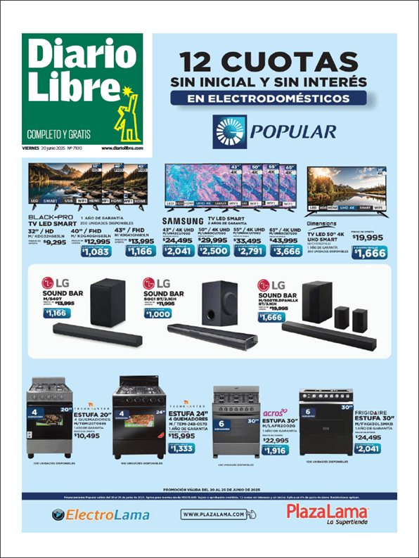 Portada de Diario Libre Impreso