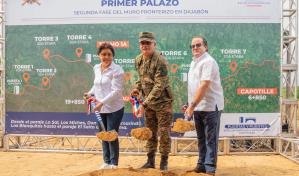 Dan primer palazo para la extensión del muro fronterizo en Dajabón