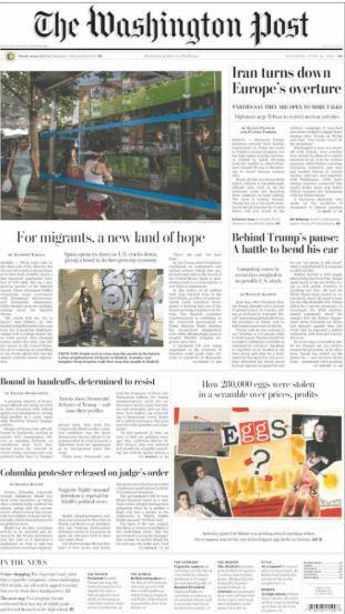 Washington Post: España portada por tierra  esperanza a inmigrantes
