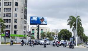 Vallas electrónicas orientan a ciudadanos sobre los cambios viales en Santo Domingo