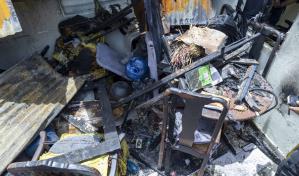 Incendio deja a una familia sin hogar en Cristo Rey