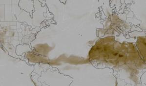 Ambiente caluroso y pocas lluvias predominarán este jueves por polvo del Sahara