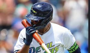 Junior Caminero llega a 20 cuadrangulares en el triunfo de los Rays